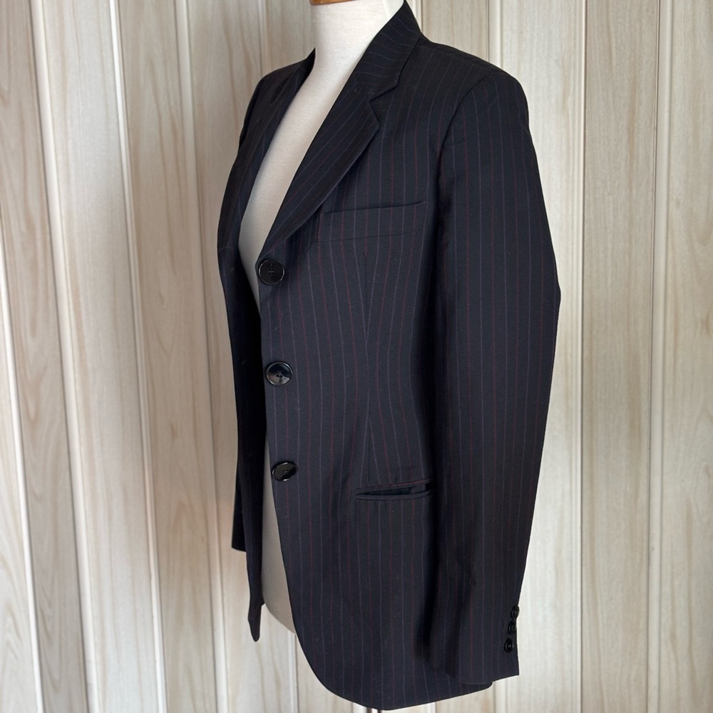 Dolce & Gabbana Black Pinstripe Tailored Blazer - Picture 4 of 5
